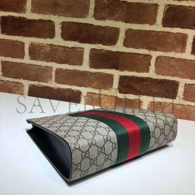 GUCCI SUPREME WEB POUCH 475316  (26*20*5cm)